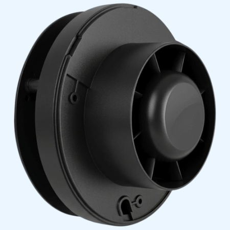 100 Matt black glass Ratio Design Seicoi Накладной вентилятор тонкий